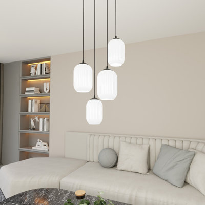 Atmanand 4 - Light Matte Black Pendant