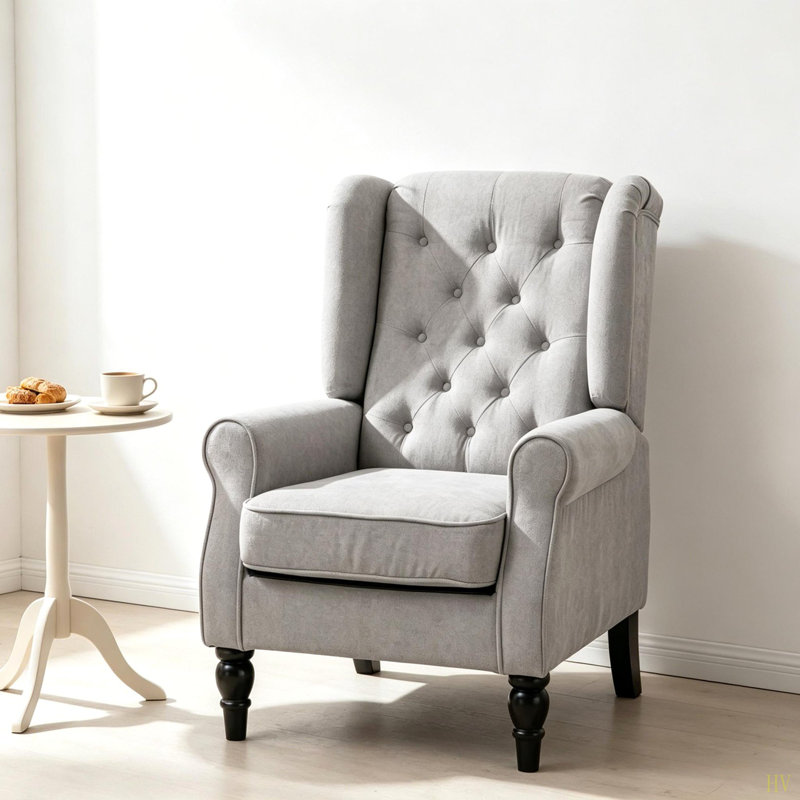 Fauteuil de lecture à haut dossier, fauteuil d'appoint, fauteuil d'appoint capitonné (seulement)
