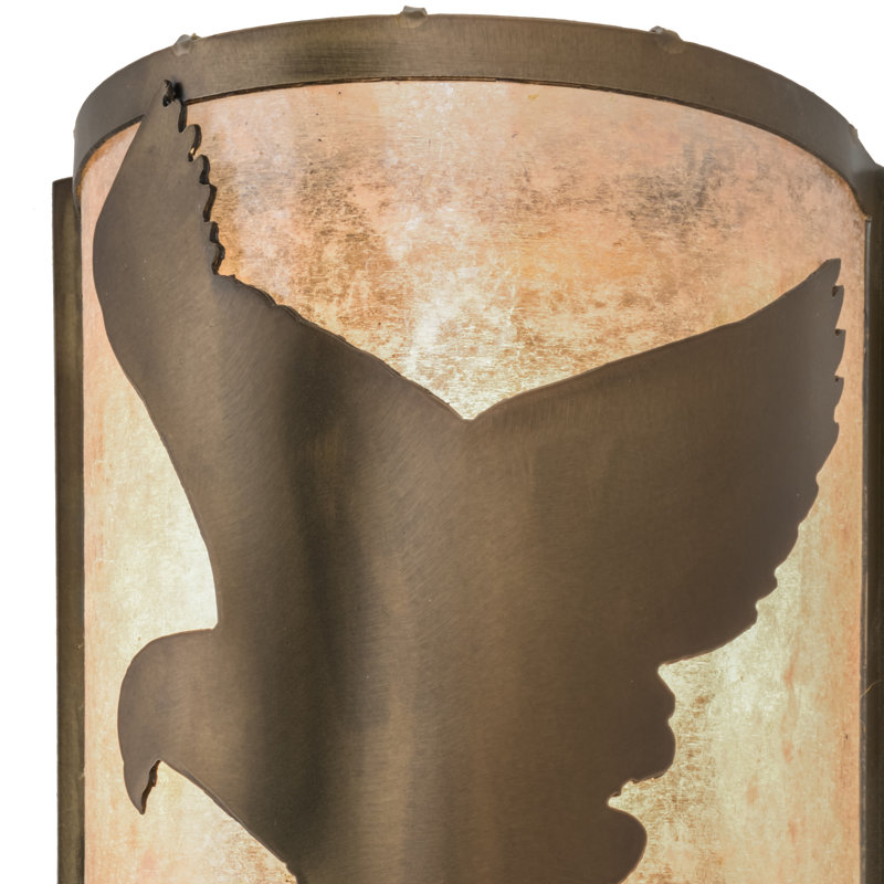 Rustic Lodge Flush Mounted Sconce