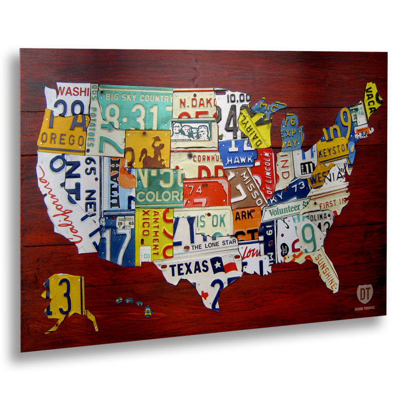 « license adapter map france » par design turnpike, impression en aluminium brossé