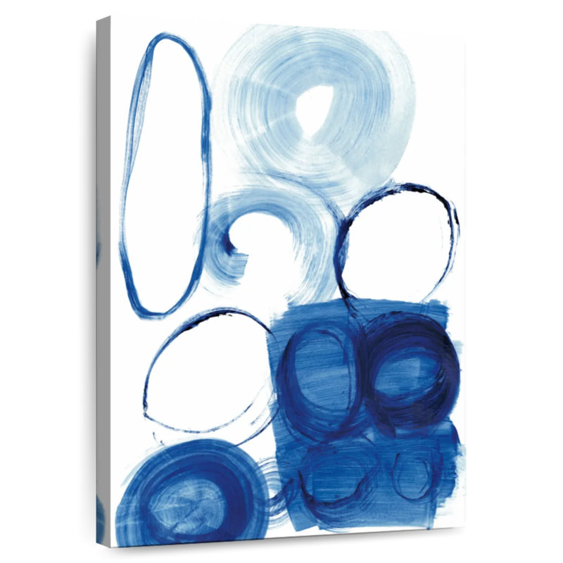Avery Blue Circle Study I, 24" H x 16" W