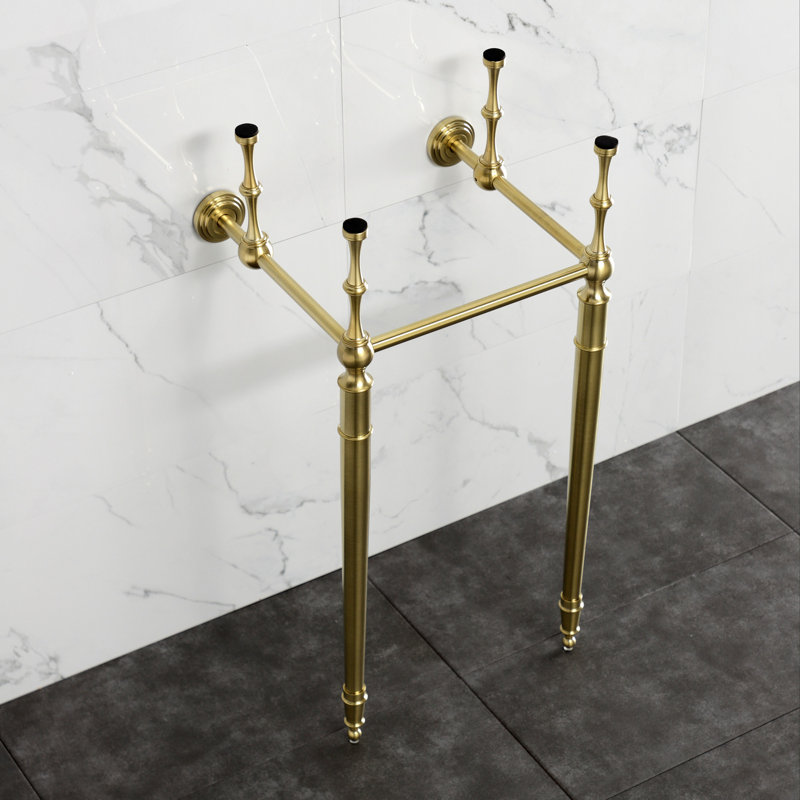 Pattes de lavabo en laiton Kingston, Laiton brossé