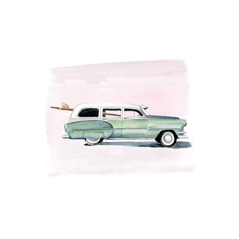 Surf Wagon III by Jennifer Paxton Parker - Wrapped Canvas Print, 152.5 cm H x 101.5 cm W
