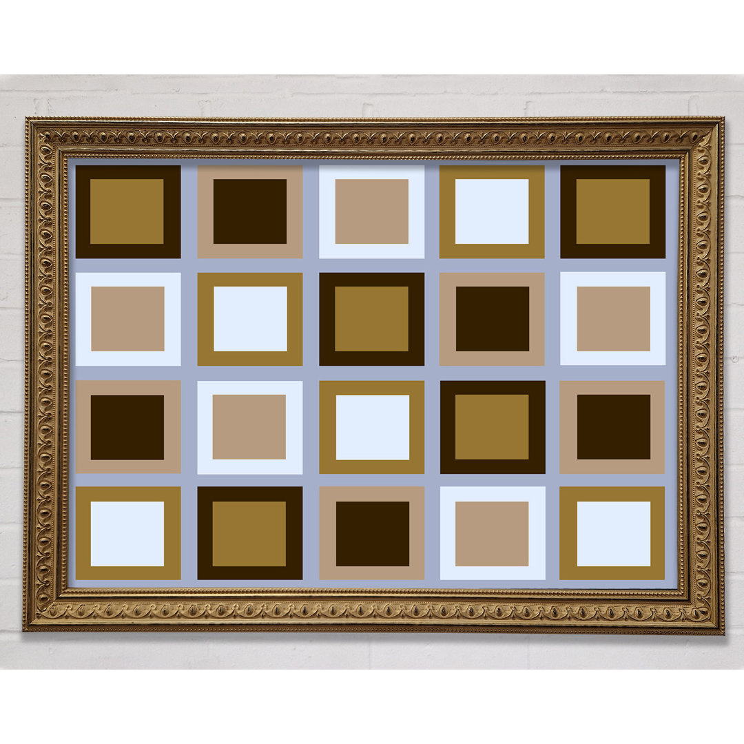 Gerahmtes Leinwandbild Squared In Square