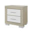 Table de chevet naturelle et blanche Elsa (comprend seulement la table de chevet)-1087475261