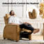 Fauteuil inclinable électrique en cuir véritable Myhaylo-99213479