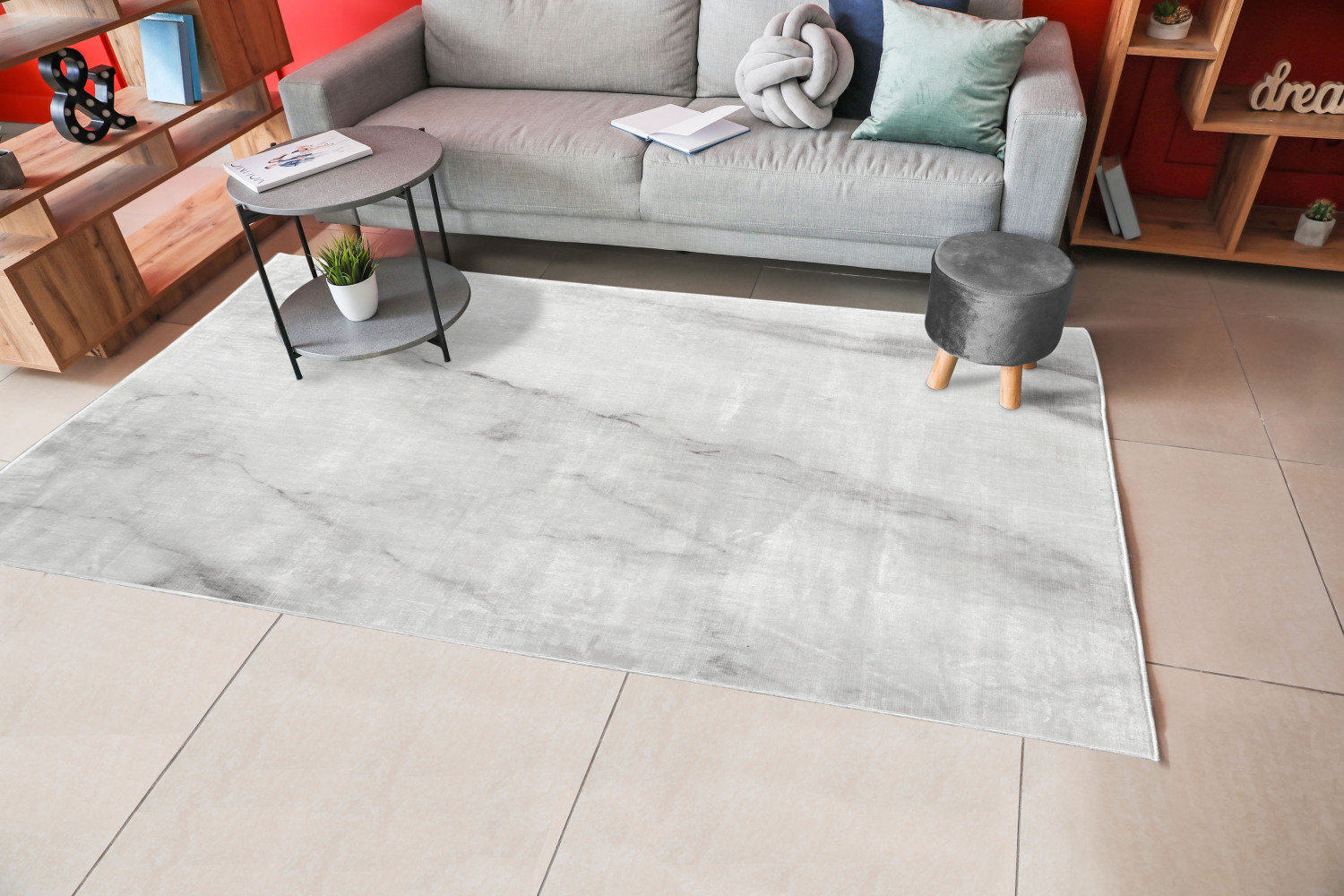 Tapis Turc Rétro Lavable - Inspiration Orientale - 0,6x0,9 M - Motifs Oushak Vintage