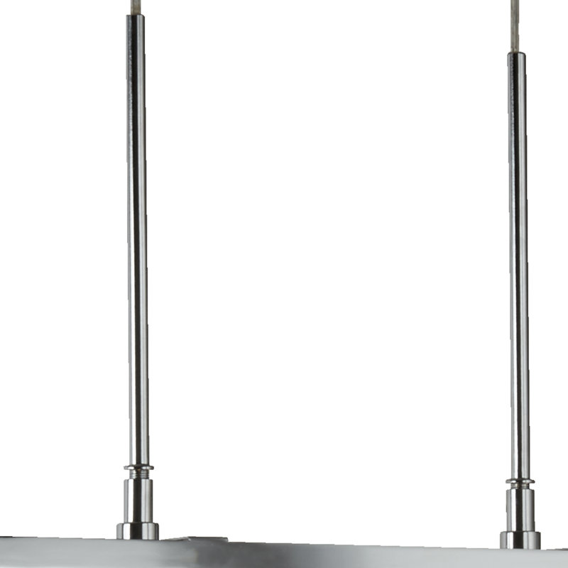 Villeroux 3-Light Kitchen Island Chandelier, Chrome/Clear