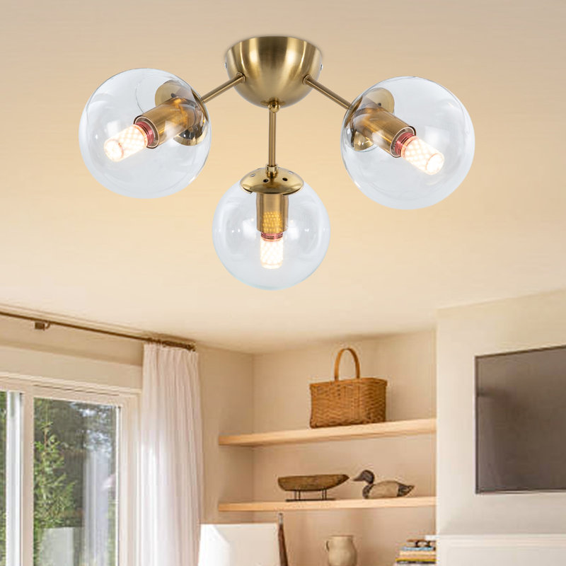 Plafonnier encastré 3 lumières moderne