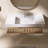 48" Plywood Wall-Mounted Bathroom Vanity Set With Acrylic Integrated Basin