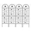 2 Pack Metal Garden Trellis 71" X 19.7" Rustproof Trellis For Climbing Plants Outdoor Flower Support Black