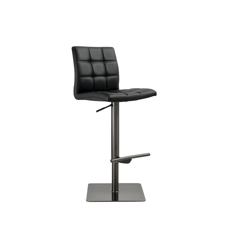 Tabouret de bar Felipe, Noir, Ébène