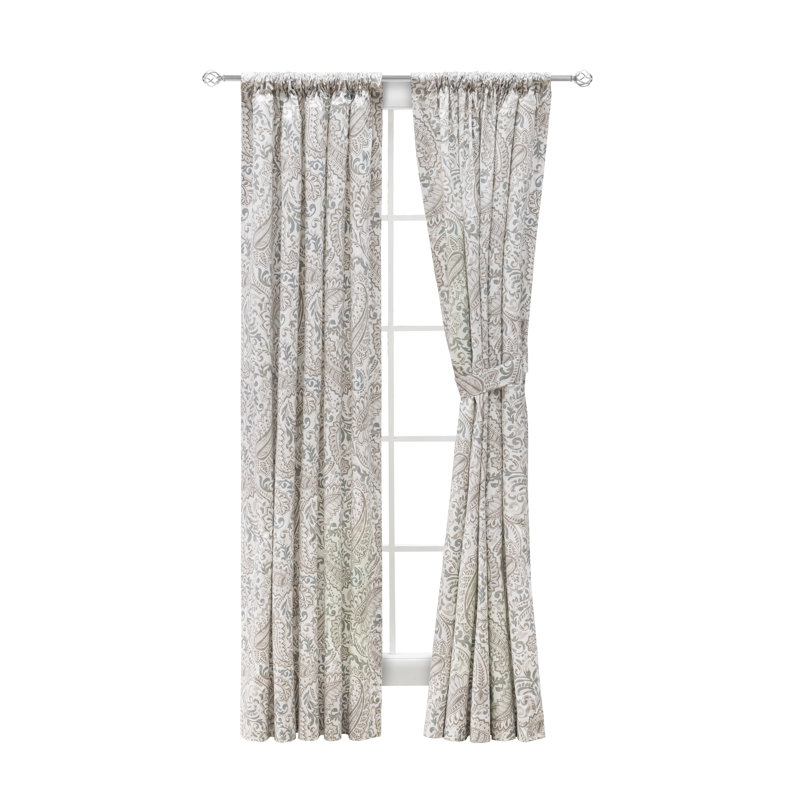 Miyisha 100% Cotton Room Darkening Curtain Pair, 50" W x 54" L