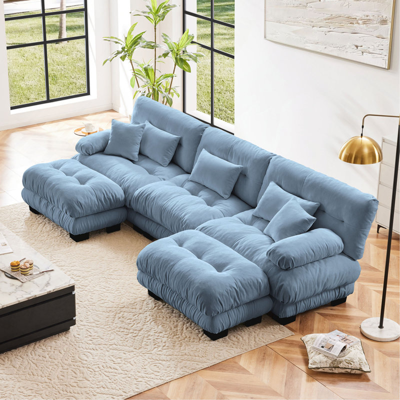 Canapé modulaire de luxe Luxury, Bleu