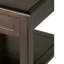 Burlington 18"W Solid Wood Transitional Square End Table with Drawer and Open Shelf-238402832