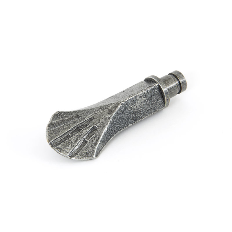 Shell 11.5cm Finial, Pewter Patina