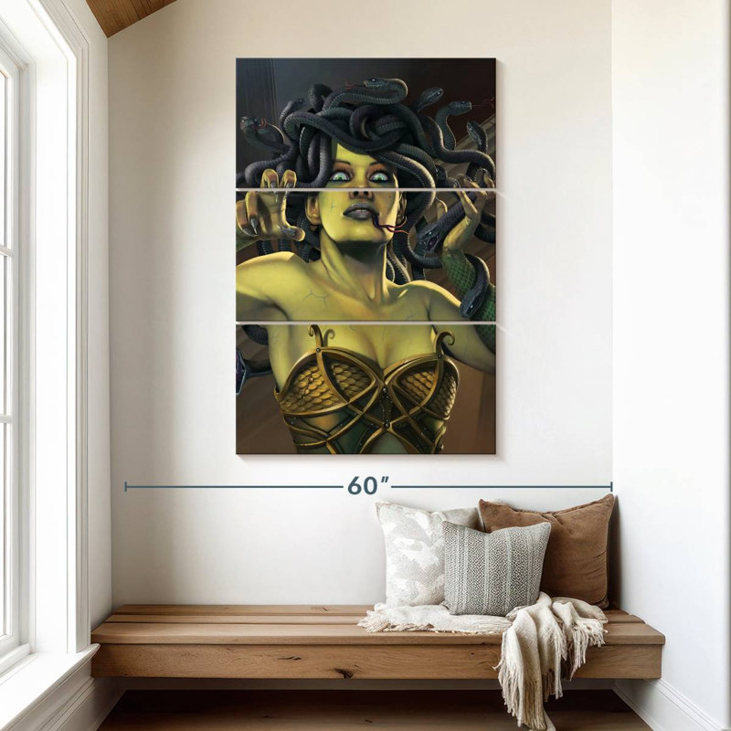 Kelan Medusa, 50" H x 32" W