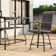 4 Person Swiveling Dining Set With Bar Table