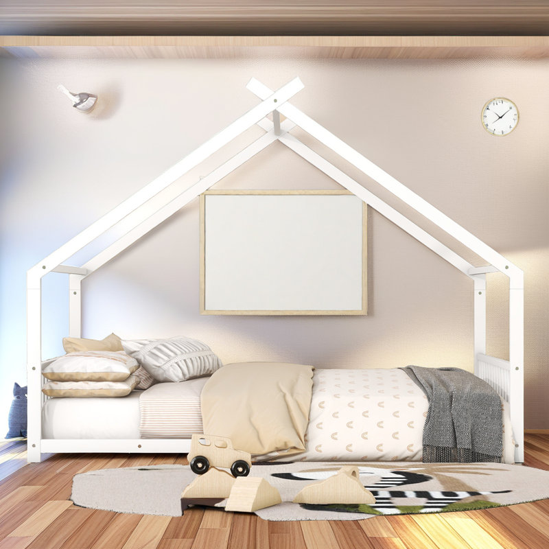 Station de jeu durable pour enfants, Blanc, Lit double