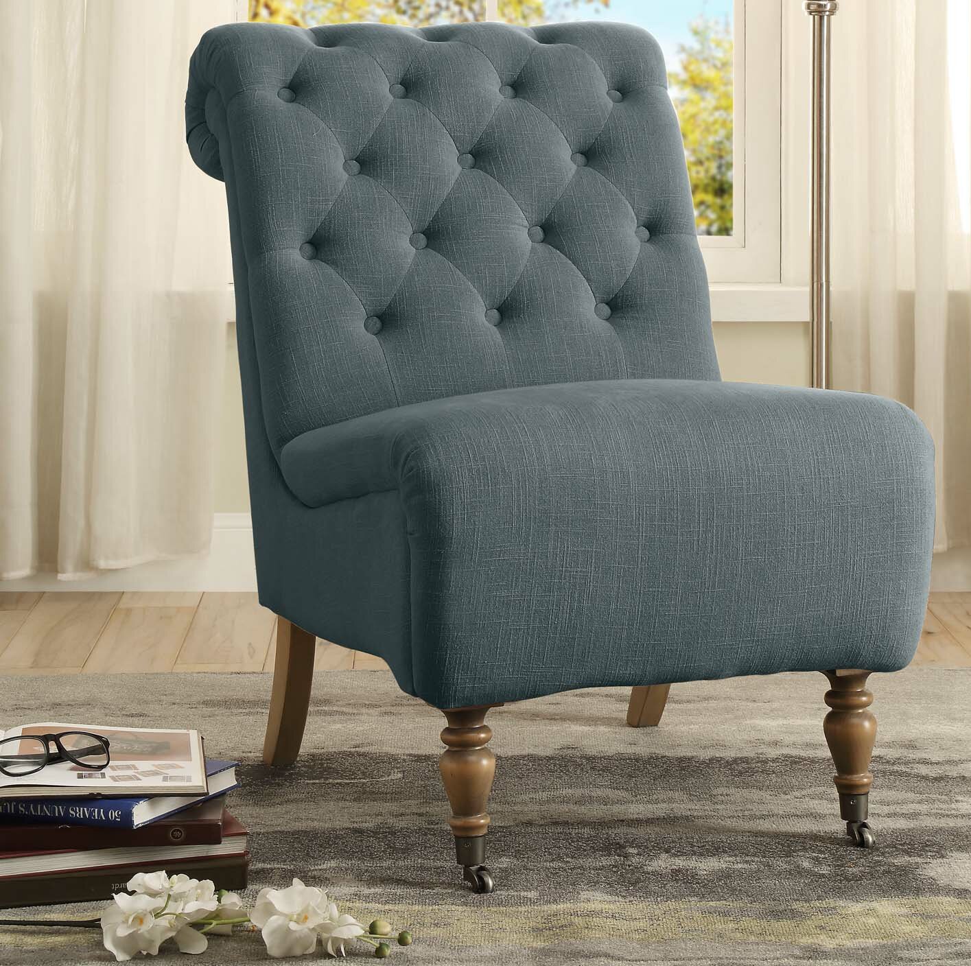 Newsom 23.5” Wide Tufted Slipper Chair