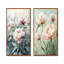 Pivoines de campagne dans le champ pastoral I - décoration murale en toile florale 2 panneaux-706660974-706660982