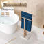 Porte-serviettes sur pied à 2 niveaux pour salle de bain-130161120