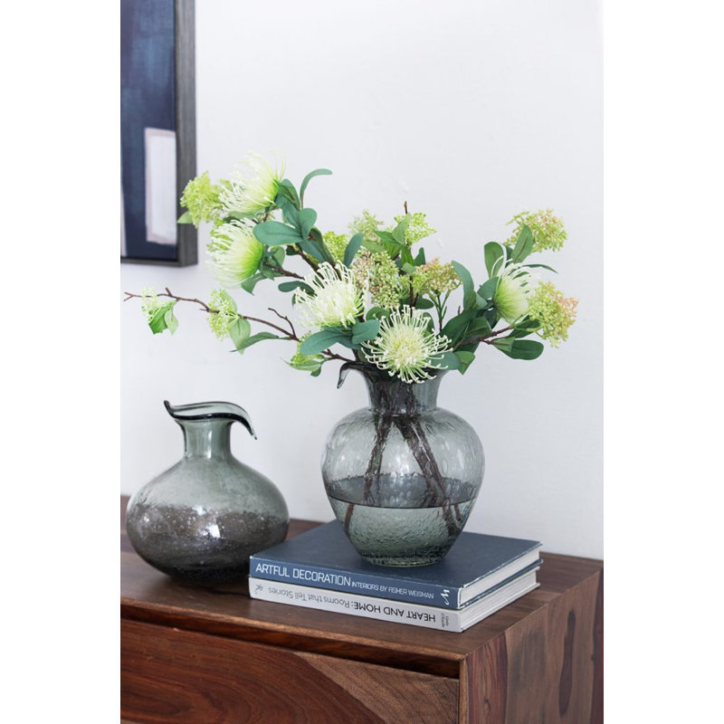 Helaine Glass Table Vase 1, 8.7" H x 8.1" W x 8.1" D