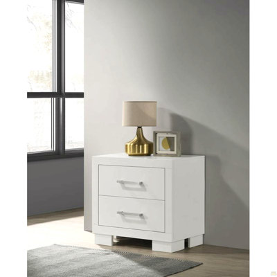 2 Drawers MDF Nightstand