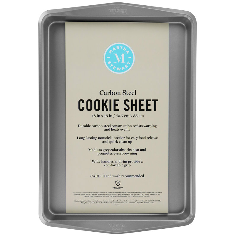 18" Medium Grey Non-stick Carbon Steel Cookie Sheet