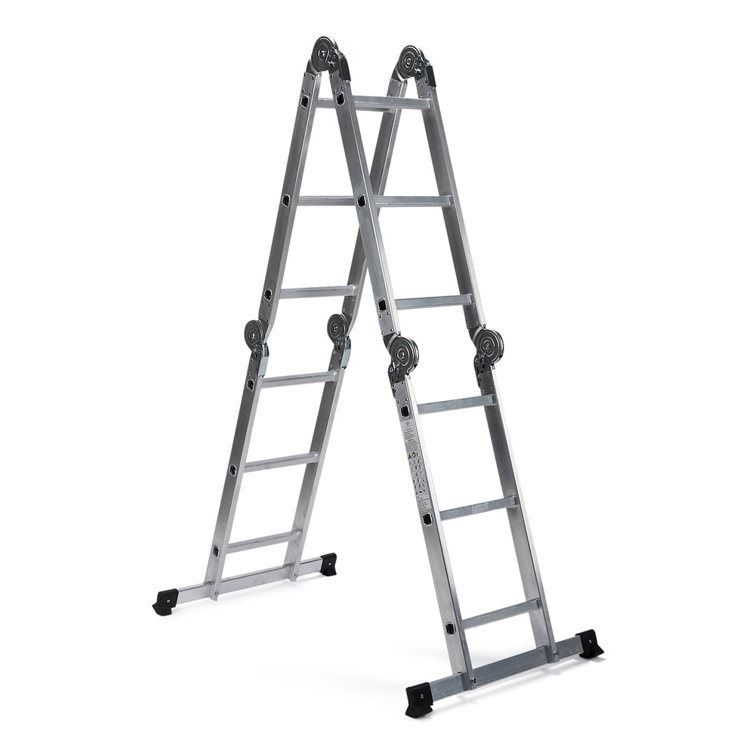 Gunalda 12 - Step Aluminium Lightweight Folding Step Ladder