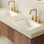 Meuble-lavabo mural de luxe de style moderne Mid-Century