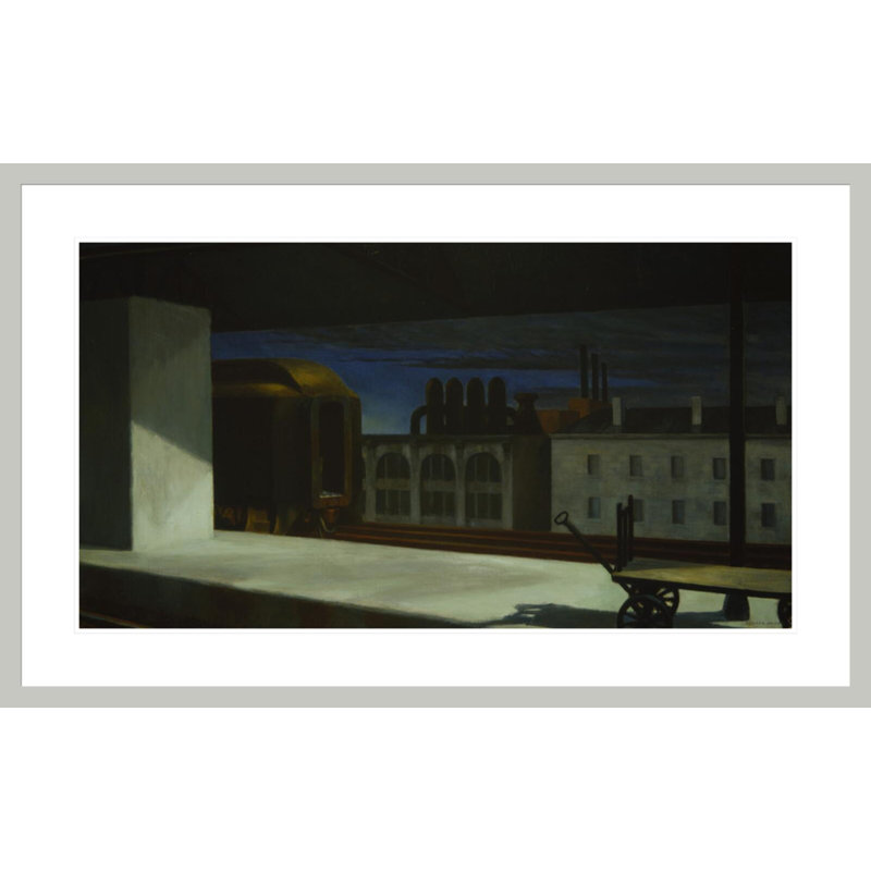«Dawn in Pennsylvania» par Edward Hopper, impression giclée sur cadre, 25.93" H x 41.5" W