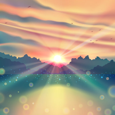 Freels Sunset Landscape - Wrapped Canvas Print