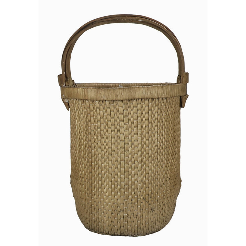 Panier à riz rétro en osier
