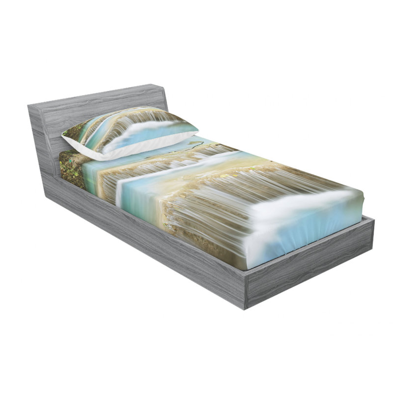Microfiber Sheet Set, Twin Sheet Set with Fitted Sheet