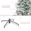 Arbre de Noël artificiel pin enneigé 9 pi avec branches réalistes et 1159 pointes