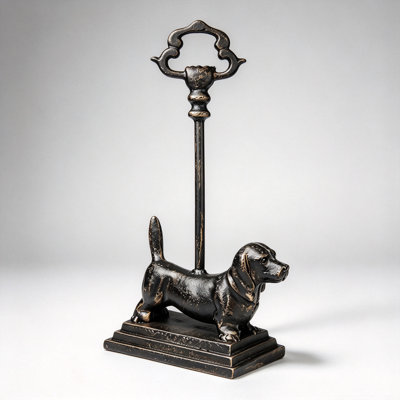 Decorative Cast Iron Dog Door Stopper, Handcrafted Vintage Door Stop, 5LBS Weight, Multi-use Figurine Bookend Paperweight  for your friends family or colleagues on birthday