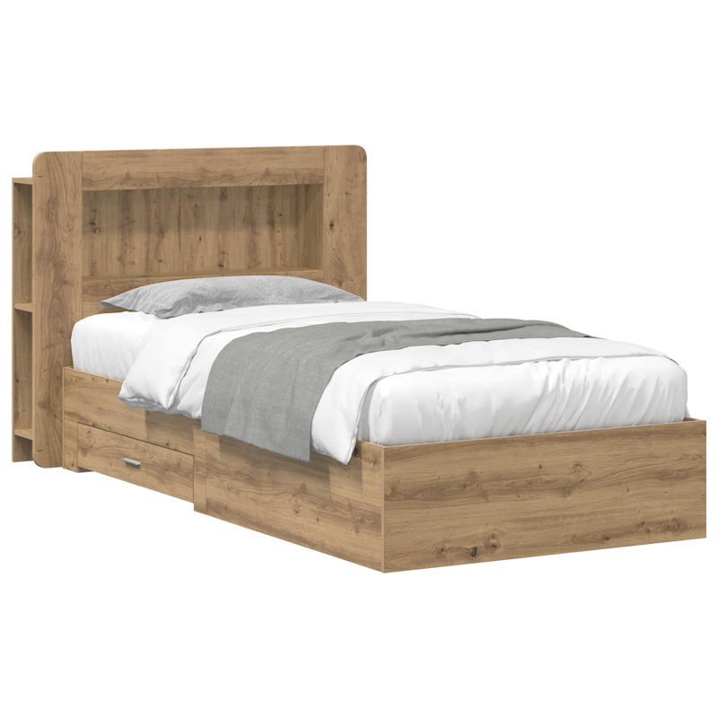 Bed, Artisan Oak, 80 x 200cm