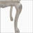 Bone White End Table with Claw Leg
