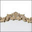 Miroir arqué pleine longueur 66 po x 36 po, cadre doré élégant pour le salon et la chambre à coucher