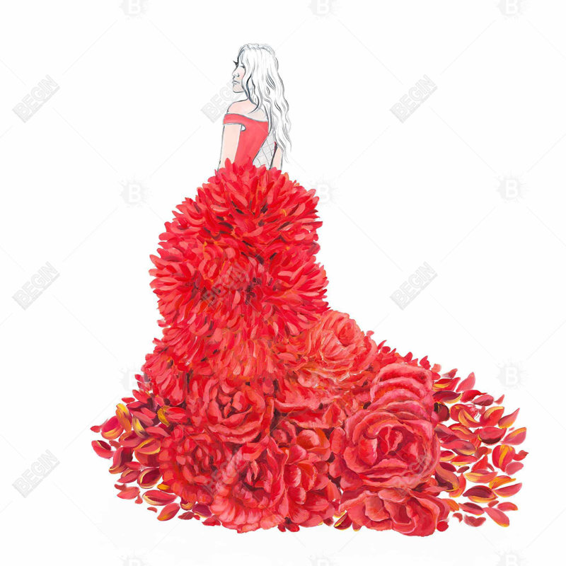 " Flower Dress "