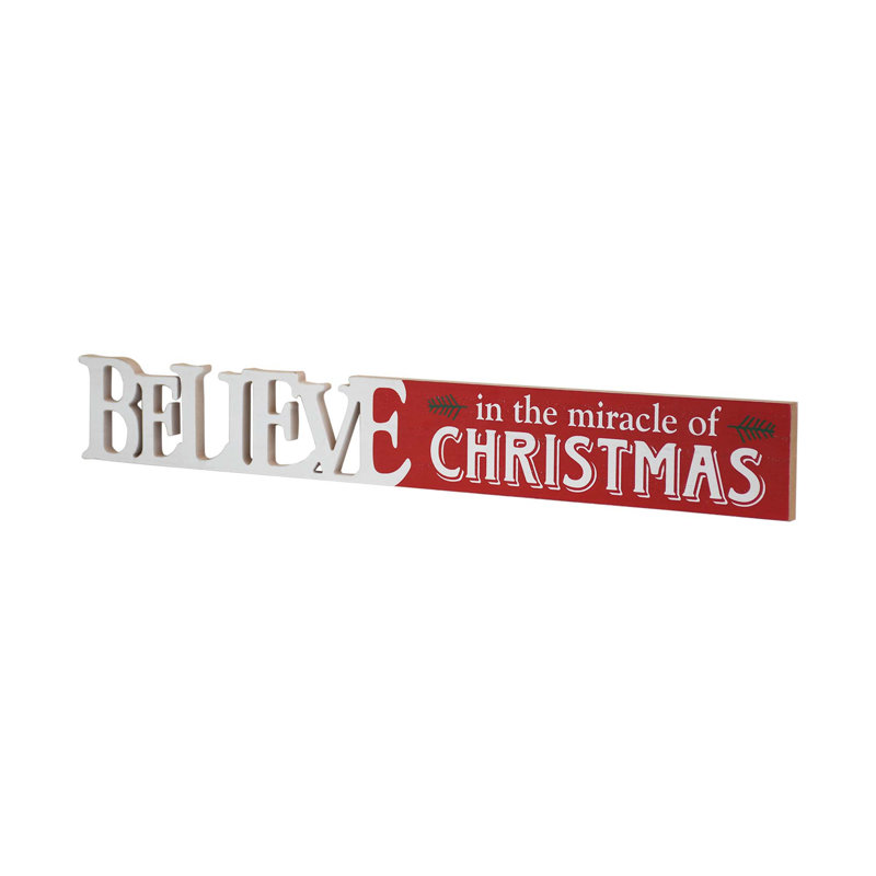 Signe «Believe in the Miracle of Christmas»