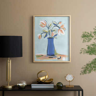 «Botanica Bouquet I», reproduction encadrée - bois massif