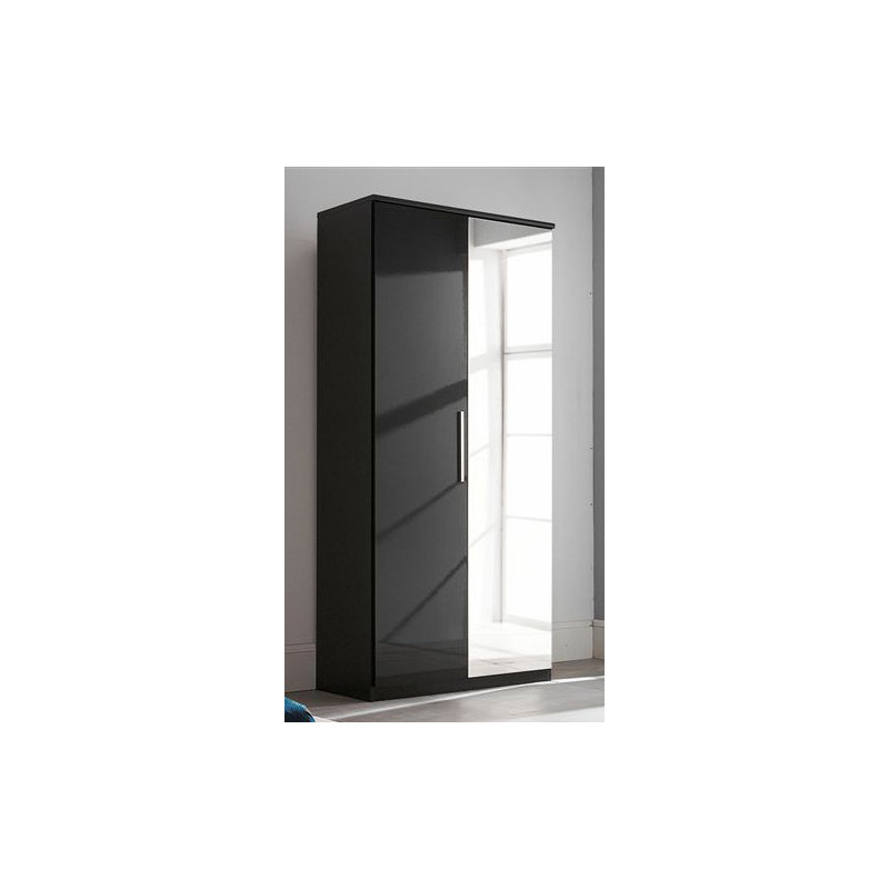 Kirkwood 2 Door Manufactured Wood Wardrobe, White