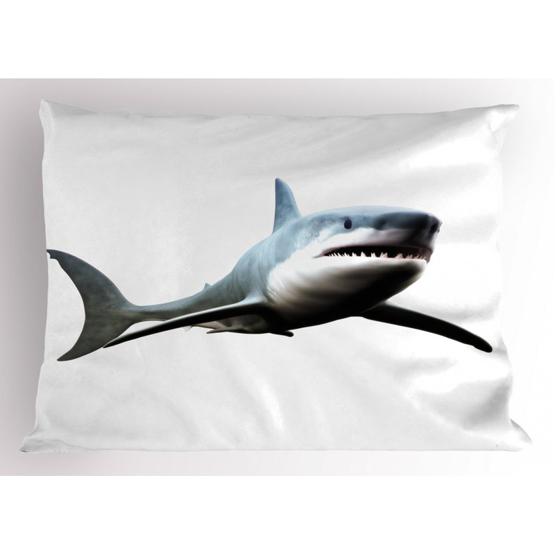 Shark Polyester Sham Set, Twin