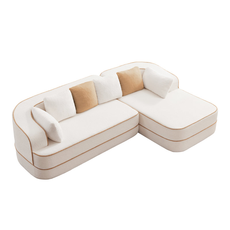 Chaise longue Teddy, Nounours crème, Orienté à droite