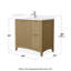 Palmilla 36" Freestanding Single Bathroom Vanity with Quartz Top-1364737421-1364737423-1358892525