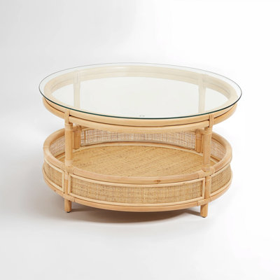 Drum Coffee Table with Storage