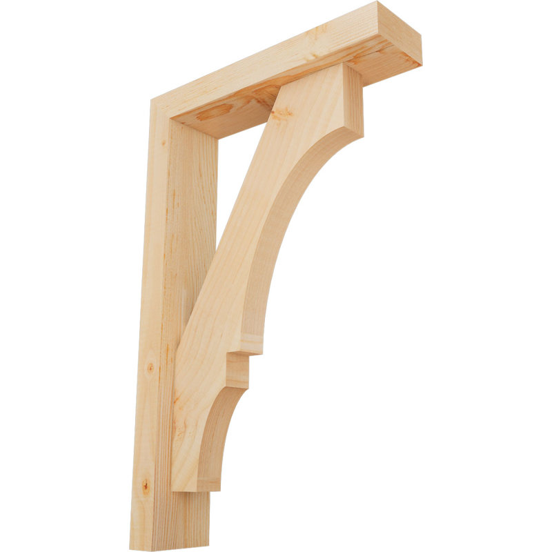 Support de bloc Balboa avec entretoise décalée, 22 x 14, Sapin Douglas de l 3 1/2 (lisse)
