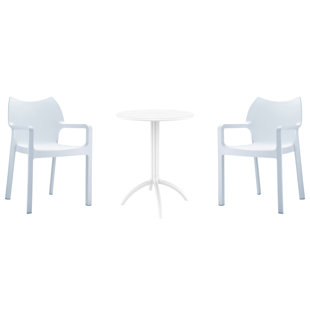 Adrian  2 - Person 23.6" Round Bistro Set